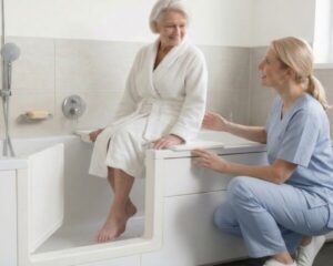 Badewannentür für den sicheren und einfachen Einstieg